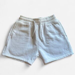 Lazuli Label White Lounge Shorts – Size XS – Minimalist Sweat Shorts